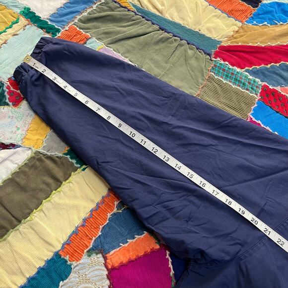 Vintage Bugle Boy Red Blanket Lined Navy Blue Full Zip Jacket Large - Picture 7 of 7